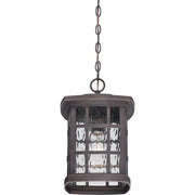 Quoizel Stonington 9.5in 1-Light Outdoor Wall Lantern | Traditional Palladian Bronze and Clear Water Glass | Front Porch & Entryway | Model SNN1909PN