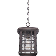 Quoizel Stonington 9.5in 1-Light Outdoor Wall Lantern | Traditional Palladian Bronze and Clear Water Glass | Front Porch & Entryway | Model SNN1909PN
