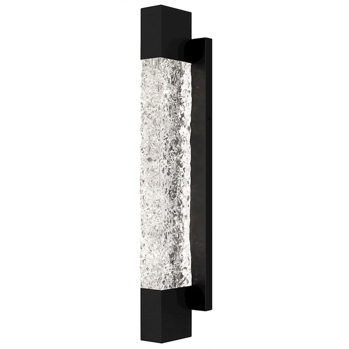 Quoizel Solace Lt 24" Outdoor Lantern, Black/Handmade Clear Text - SOL8504MBK