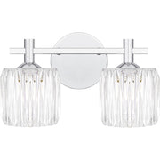 Quoizel Spade 2Light Bath Light, Polished Chrome/Clear Acrylic - SPD8614C