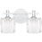Quoizel Spade 2Light Bath Light, Polished Chrome/Clear Acrylic - SPD8614C