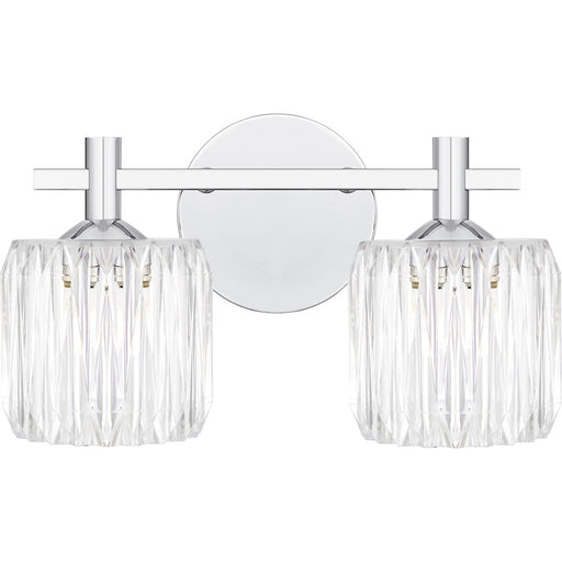 Quoizel Spade 2Light Bath Light, Polished Chrome/Clear Acrylic - SPD8614C