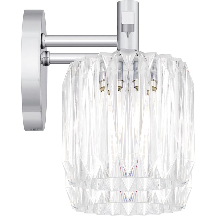Quoizel Spade 2Light Bath Light, Polished Chrome/Clear Acrylic