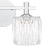 Quoizel Spade 2Light Bath Light, Polished Chrome/Clear Acrylic