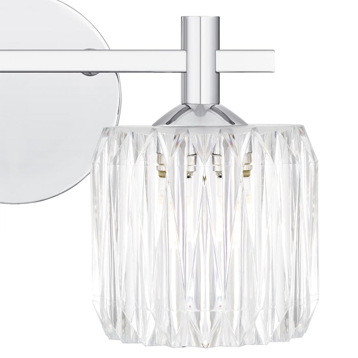 Quoizel Spade 2Light Bath Light, Polished Chrome/Clear Acrylic