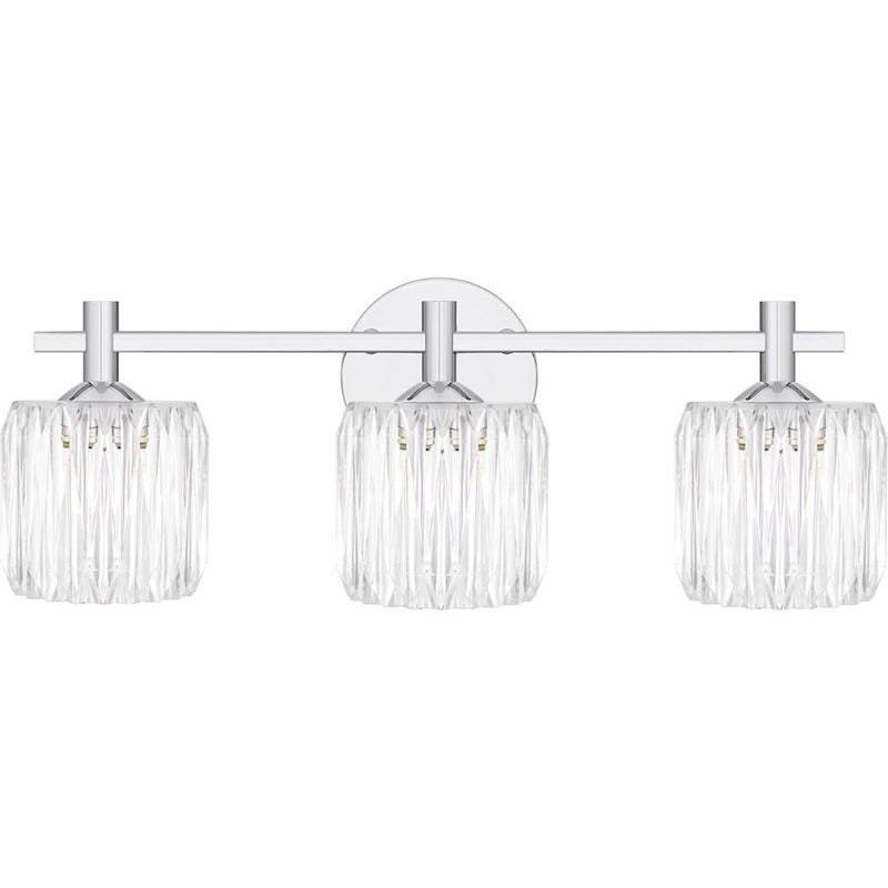 Quoizel Spade 3Light Bath Light, Polished Chrome/Clear Acrylic - SPD8622C