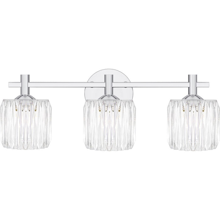Quoizel Spade 3Light Bath Light, Polished Chrome/Clear Acrylic - SPD8622C