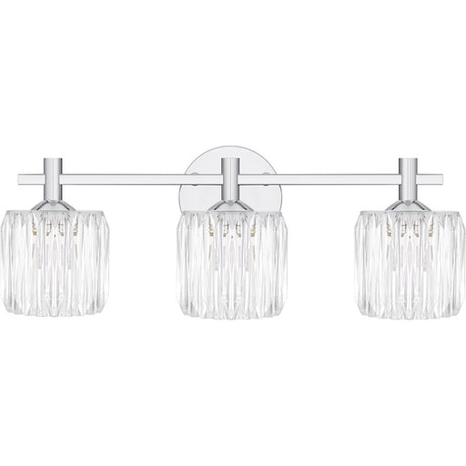 Quoizel Spade 3Light Bath Light, Polished Chrome/Clear Acrylic