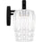 Quoizel Spade 3Light Bath Light, Matte Black/Clear Acrylic