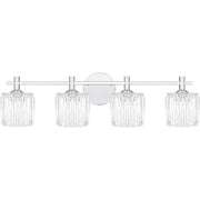 Quoizel Spade 4Light Bath Light, Polished Chrome/Clear Acrylic - SPD8630C