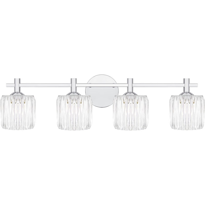 Quoizel Spade 4Light Bath Light, Polished Chrome/Clear Acrylic - SPD8630C