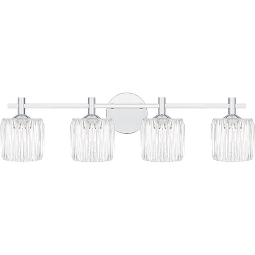 Quoizel Spade 4Light Bath Light, Polished Chrome/Clear Acrylic - SPD8630C