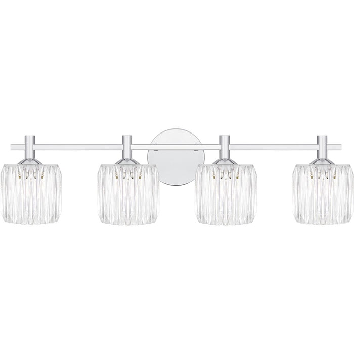 Quoizel Spade 4Light Bath Light, Polished Chrome/Clear Acrylic - SPD8630C