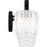 Quoizel Spade 4Light Bath Light, Matte Black/Clear Acrylic