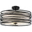 Quoizel Spiral 3 Light Semi-Flush Mount, Mystic Black