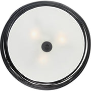 Quoizel Spiral 20in 3-Light Pendant | Transitional Mystic Black and Off White Fabric | Kitchen Island & Dining Room | Model SPL2820K