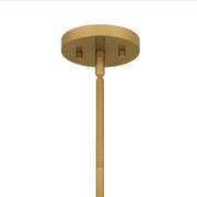 Quoizel Spiral 20in 3-Light Pendant | Transitional Light Gold and Off White Fabric | Kitchen Island & Dining Room | 20 x 20 x 7.5 in | Model SPL2820LG
