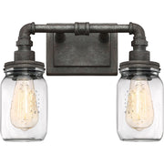 Quoizel Squire 2 Bath Light, Rustic Black