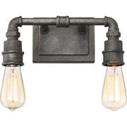 Quoizel Squire 2 Bath Light, Rustic Black
