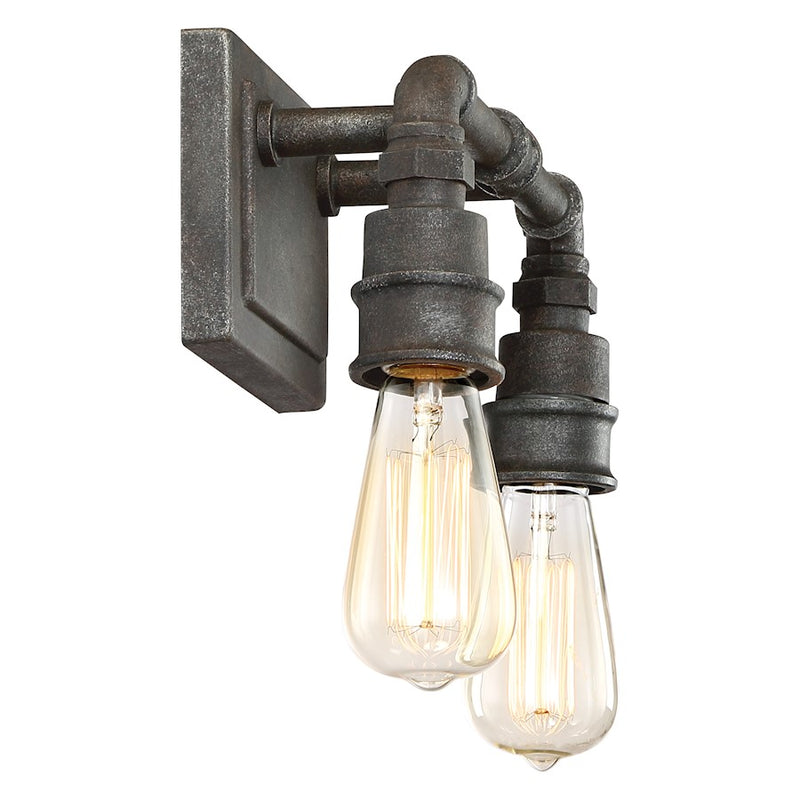Quoizel Squire 2 Bath Light, Rustic Black