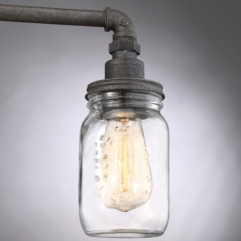 Quoizel Squire 2 Bath Light, Rustic Black