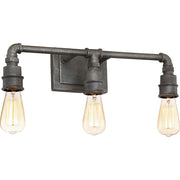 Quoizel Squire 3 Bath Light, Rustic Black
