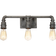 Quoizel Squire 3 Bath Light, Rustic Black