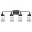 Quoizel Squire 4 Light Bath Light, Rustic Black