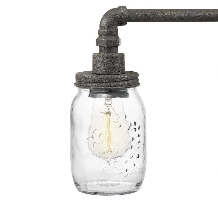 Quoizel Squire 4 Light Bath Light, Rustic Black