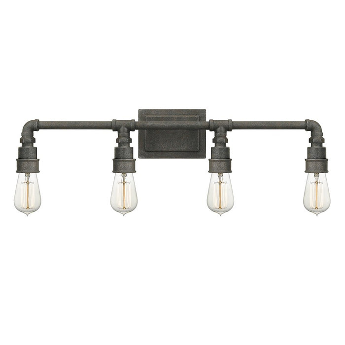 Quoizel Squire 4 Light Bath Light, Rustic Black