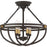 Quoizel Sergeant 4 Light Semi-Flush Mount, Western Bronze
