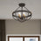 Quoizel Sergeant 4 Light Semi-Flush Mount, Western Bronze