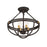 Quoizel Sergeant 4 Light Semi-Flush Mount, Western Bronze