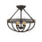 Quoizel Sergeant 4 Light Semi-Flush Mount, Western Bronze