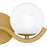 Quoizel Spherical 2Light Bath Light, Aged Brass/Cloud Glass