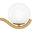 Quoizel Spherical 3Light Bath Light, Aged Brass/Cloud Glass