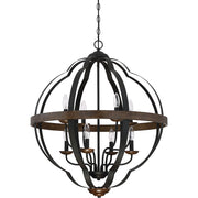 Quoizel Siren 8 Light Foyer Piece, Marcado Black
