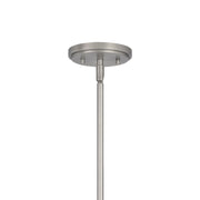 Quoizel Stella 7" 1 Light Mini Pendant, Antique Nickel/Clear
