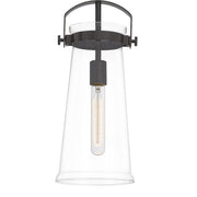 Quoizel Stella 7" 1 Light Mini Pendant, Western Bronze/Clear