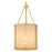 Quoizel Stoneland 1 Light Mini Pendant, Gold/Faux Capiz Shell