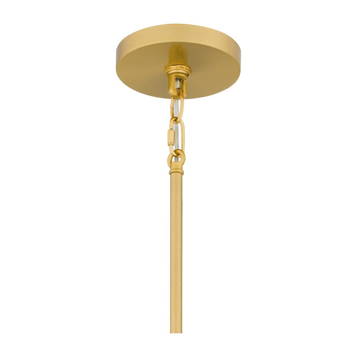 Quoizel Stoneland 1 Light Mini Pendant, Gold/Faux Capiz Shell