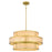 Quoizel Stoneland 6 Light Pendant, Brushed Gold/Faux Capiz Shell - STO2824BRG