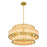 Quoizel Stoneland 6 Light Pendant, Brushed Gold/Faux Capiz Shell