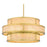 Quoizel Stoneland 6 Light Pendant, Brushed Gold/Faux Capiz Shell