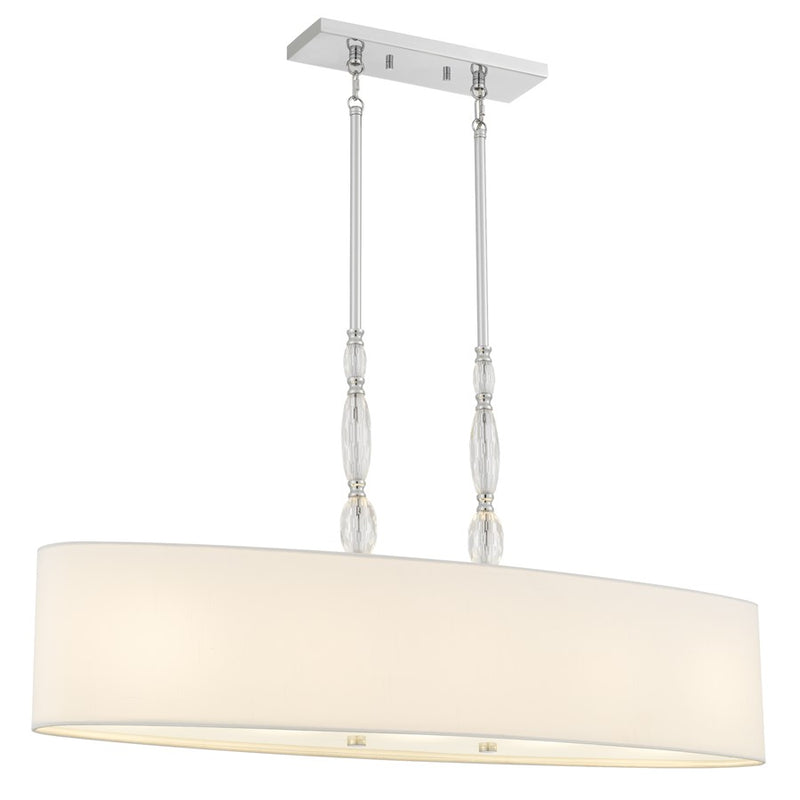 Quoizel Stone 5-Lt Polished Chrome Island Light, Polished Chrome - STON542C