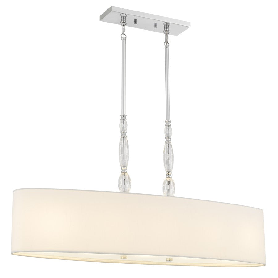 Quoizel Stone 5-Lt Polished Chrome Island Light, Polished Chrome - STON542C