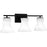 Quoizel Stetson 3 Light Bath Light, Matte Black/Opal Etched Glass