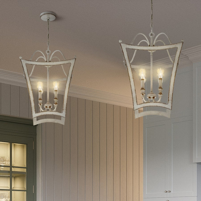 Quoizel Summerford 4 Light Foyer, Antique White