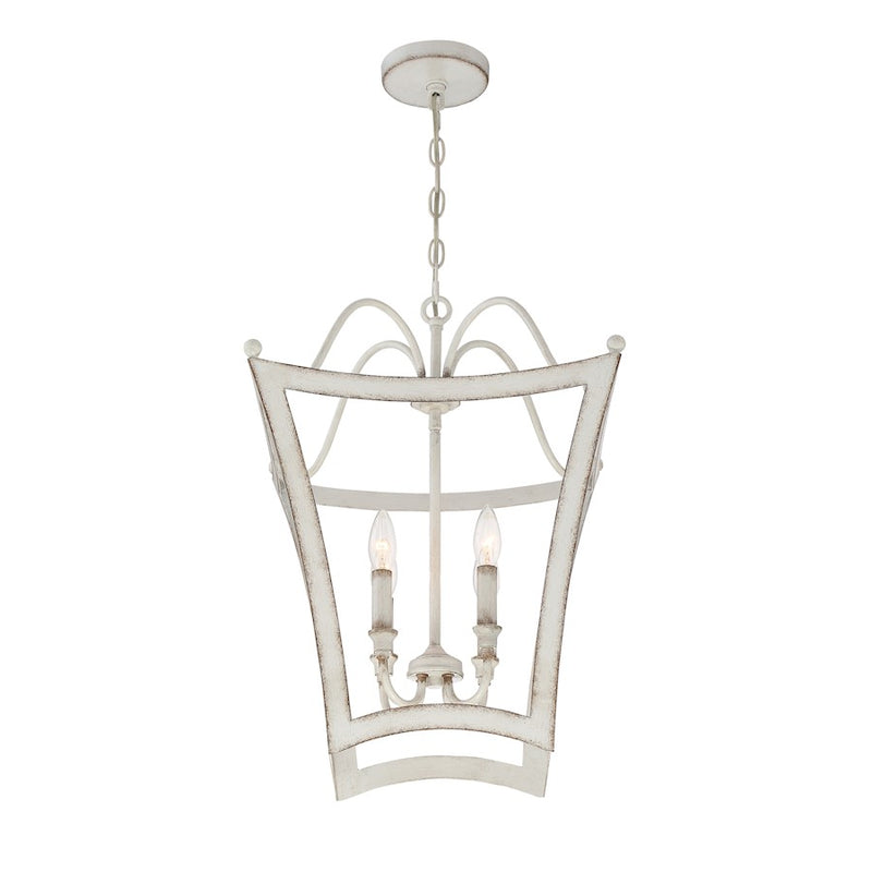 Quoizel Summerford 4 Light Foyer, Antique White