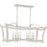 Quoizel Summerford Linear 8 Light Chandelier, Antique White